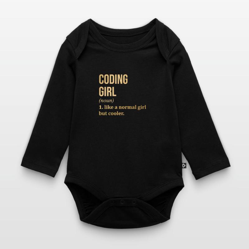 Coding Organic Longsleeve Baby Bodysuit