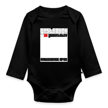 30. Geburtstag Mann Frau 30 Jahre Lustig Geschenk - Baby Bio-Langarm-Body - Schwarz - Vorne