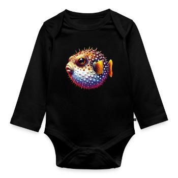 Blowfish - Body Bébé bio manches longues - noir - Devant