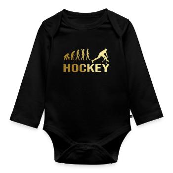 Evolution Hockey - Baby Bio-Langarm-Body - Schwarz - Vorne
