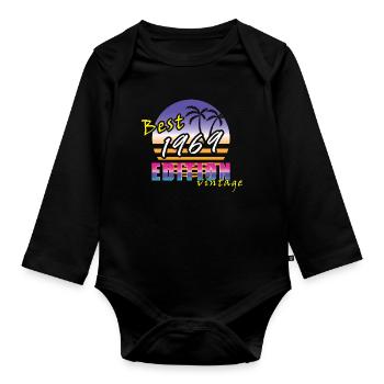 Best Edition 1969 - Baby Bio-Langarm-Body - Schwarz - Vorne
