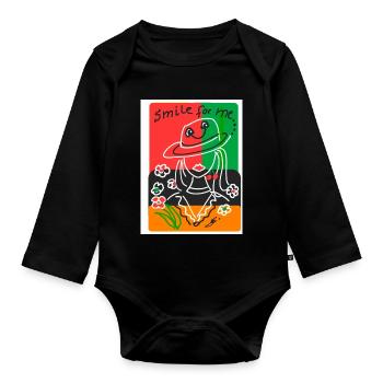 EC Woman I Positive Sayings I Mother's Day I Vacation - Organic Longsleeve Baby Bodysuit - black - Front