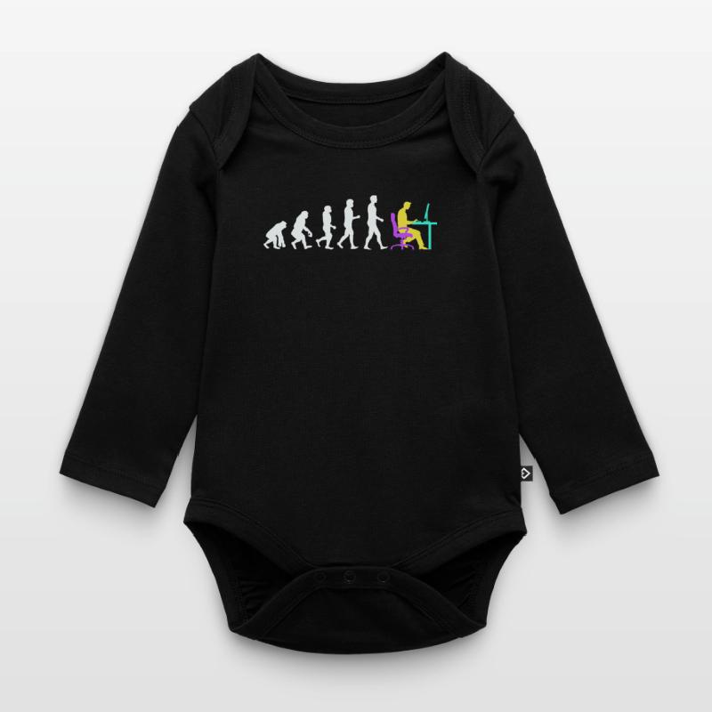 Developer Evolution Computergeek Open Source Organic Longsleeve Baby Bodysuit