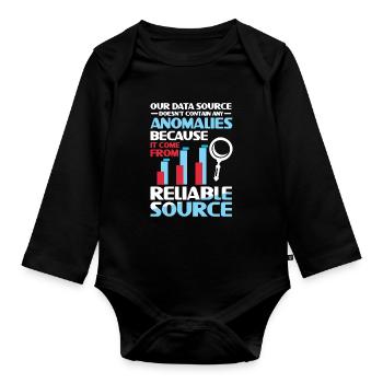 Our Data Source Doesn't Contain Any Anomalies - Baby Bio-Langarm-Body - Schwarz - Vorne
