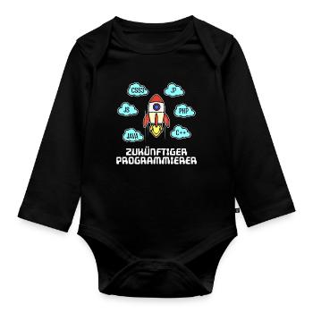 Css Coden Developer Statement C++ Php Java Debug - Baby Bio-Langarm-Body - Schwarz - Vorne