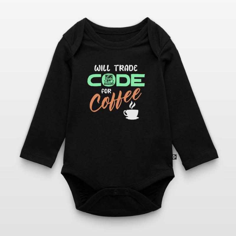 Programmierer Developer Code Statement Computer Baby Bio-Langarm-Body