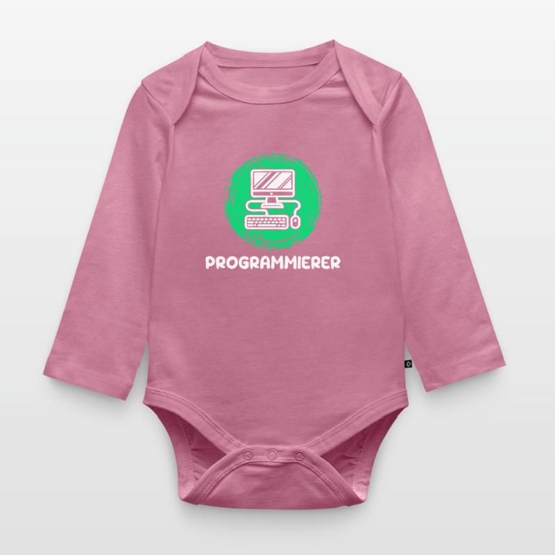 Computer Freak Scripting Developer Programmer Organic Longsleeve Baby Bodysuit