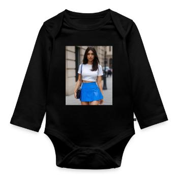 Glamour für Frauen - Baby Bio-Langarm-Body - Schwarz - Vorne