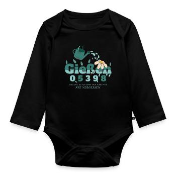 Gießen Hessen - Baby Bio-Langarm-Body - Schwarz - Vorne