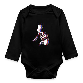 Filipino Philippines - Organic Longsleeve Baby Bodysuit - black - Front