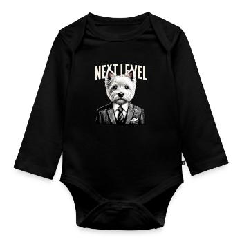 West Highland White Terrier Costume Next Level Gesch - Body Bébé bio manches longues - noir - Devant