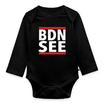 BDN SEE - Baby Bio-Langarm-Body - Schwarz - Vorne