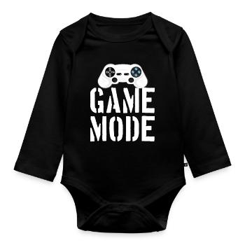 Mode de jeu - Body Bébé bio manches longues - noir - Devant