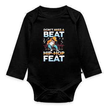 Don't Miss A Beat Hip Hop Feat - Baby Bio-Langarm-Body - Schwarz - Vorne