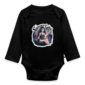 Summer Goth für Gothik Fans - Baby Bio-Langarm-Body - Schwarz - Vorne