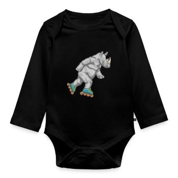 Nashorn Inline skating Inline skates - Baby Bio-Langarm-Body - Schwarz - Vorne