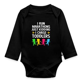 Kindergarten Education Educator Educator - Organic Longsleeve Baby Bodysuit - black - Front
