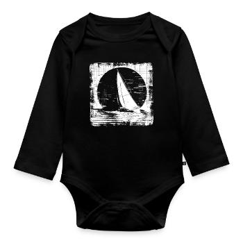 Voile - Body Bébé bio manches longues - noir - Devant