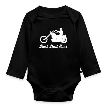 Moteur - Body Bébé bio manches longues - noir - Devant