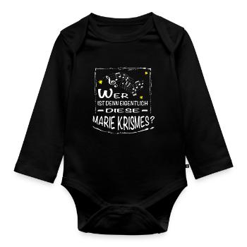 Wer ist denn eigentlich diese MARIE Krismes - Baby Bio-Langarm-Body - Schwarz - Vorne