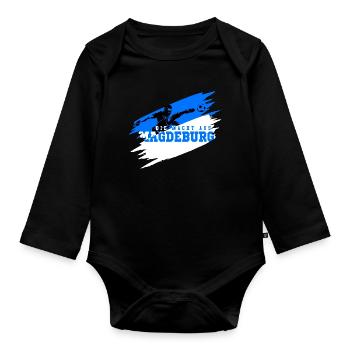 La puissance de Magdebourg - Body Bébé bio manches longues - noir - Devant