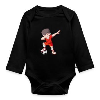 Pologne Polonais - Body Bébé bio manches longues - noir - Devant