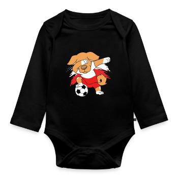 Pologne Polonais - Body Bébé bio manches longues - noir - Devant