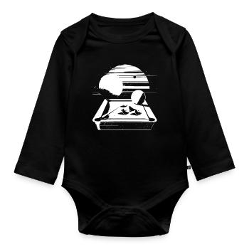 Billiard Graphics - Organic Longsleeve Baby Bodysuit - black - Front