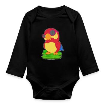 Lunettes de soleil Parrot - Body Bébé bio manches longues - noir - Devant