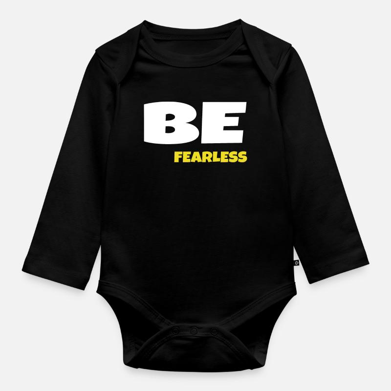 Soyez intrépide - Body Bébé bio manches longues - noir