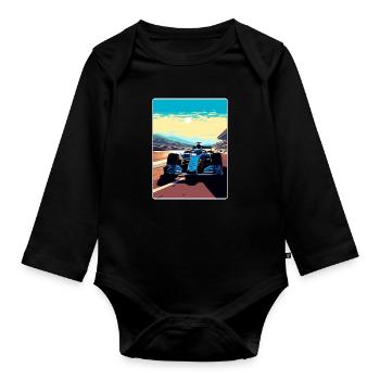 Yeongam Circuit Motorsport Rennen Südkorea Reisen - Baby Bio-Langarm-Body - Schwarz - Vorne