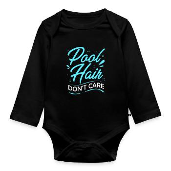 Pool Party - Baby Bio-Langarm-Body - Schwarz - Vorne