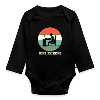 Cybersecurity Cyber Programmierer Hacker - Baby Bio-Langarm-Body - Schwarz - Vorne
