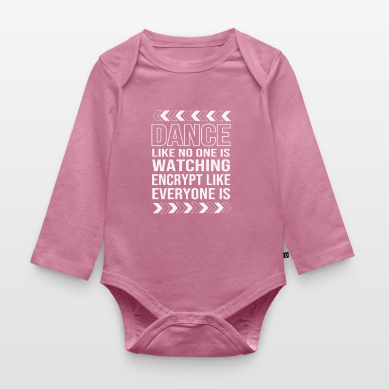 Cybersecurity Cyber Programmer Hacker Organic Longsleeve Baby Bodysuit