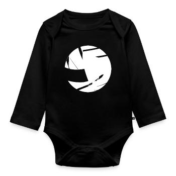 Volleyball Comic Look - Organic Longsleeve Baby Bodysuit - black - Front