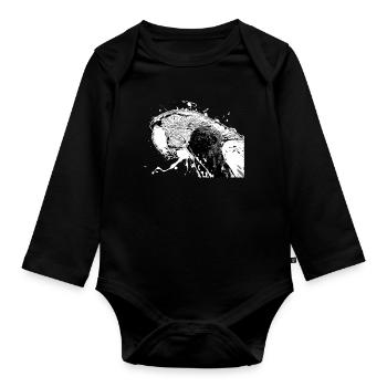 Parrot - Organic Longsleeve Baby Bodysuit - black - Front