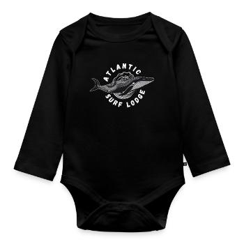 Atlantic Surf Lodge - Body Bébé bio manches longues - noir - Devant