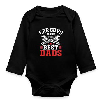 Motorist - Organic Longsleeve Baby Bodysuit - black - Front
