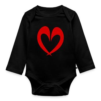anniversary. Anniversary Decade. humor. funny - Organic Longsleeve Baby Bodysuit - black - Front