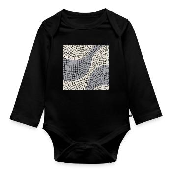 Copacabana - Organic Longsleeve Baby Bodysuit - black - Front