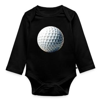 Gulf - Organic Longsleeve Baby Bodysuit - black - Front