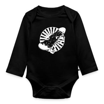 Graphiques de skateboard - Body Bébé bio manches longues - noir - Devant