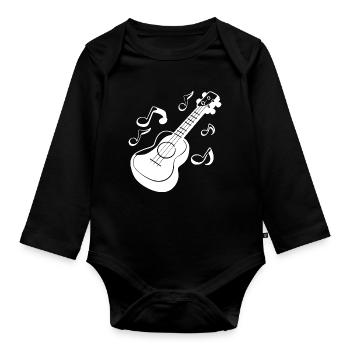 Ukulele Grafik - Baby Bio-Langarm-Body - Schwarz - Vorne