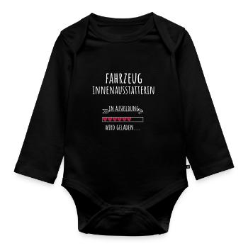 Fahrzeuginnenausstatterin Ausbildung Beruf - Baby Bio-Langarm-Body - Schwarz - Vorne