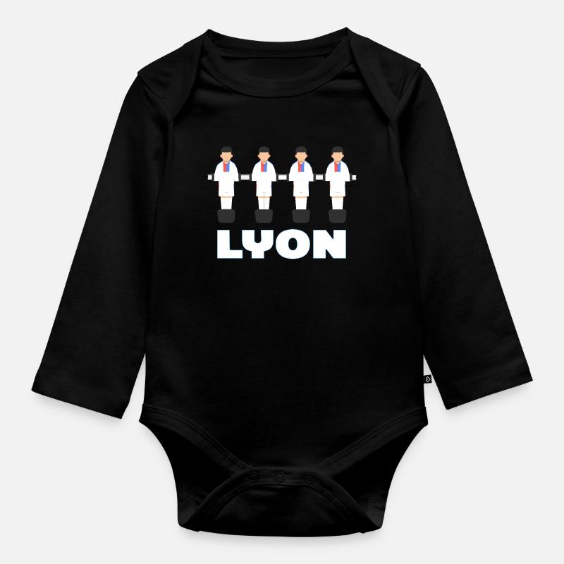 Lyon - Body Bébé bio manches longues - noir