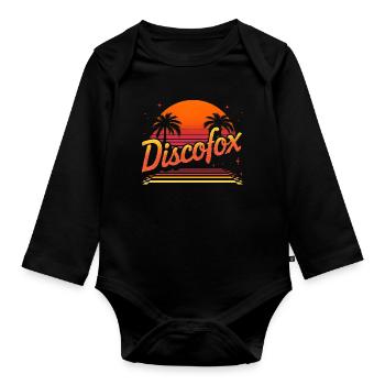 Discofox - Organic Longsleeve Baby Bodysuit - black - Front