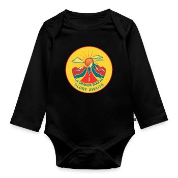 LA GRANDE BOUCLE - Baby Bio-Langarm-Body - Schwarz - Vorne
