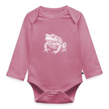 Toad - Organic Longsleeve Baby Bodysuit - mauve - Front