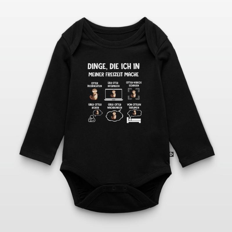 Dinge Die Ich In Meiner Freizeit Mache OTTER Baby Bio-Langarm-Body