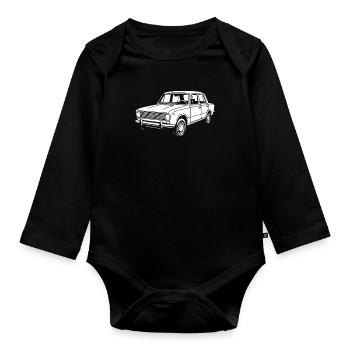 Straßenklassiker Ostblock - Baby Bio-Langarm-Body - Schwarz - Vorne